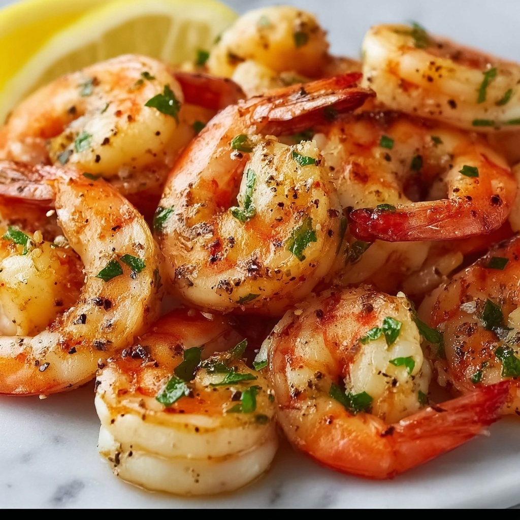 Sautéed Shrimp with Garlic, Lemon, and White Wine Sauce Recipe - Recipe Image