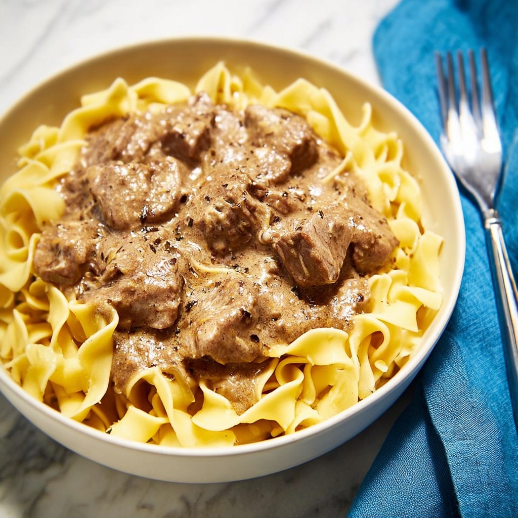 Slow Cooker Beef Stroganoff Recipe - Recipe Image