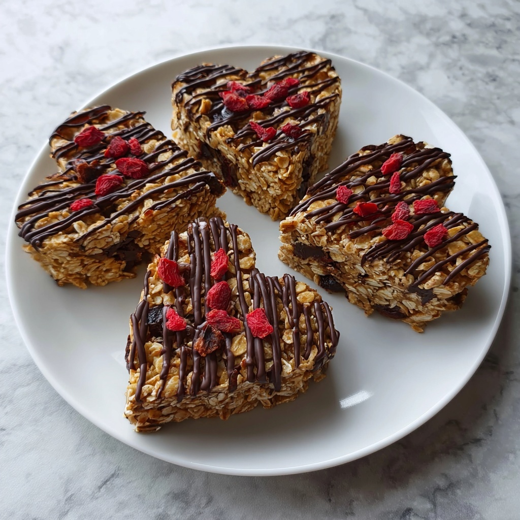 Crunchy Granola Heart Bars Recipe - Recipe Image