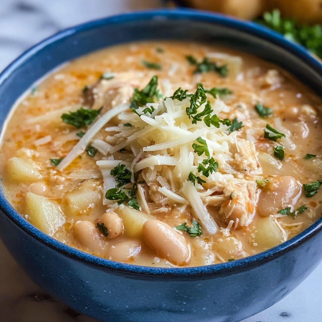 Cheddar Apple Chicken Chili Recipe - Recipe Image