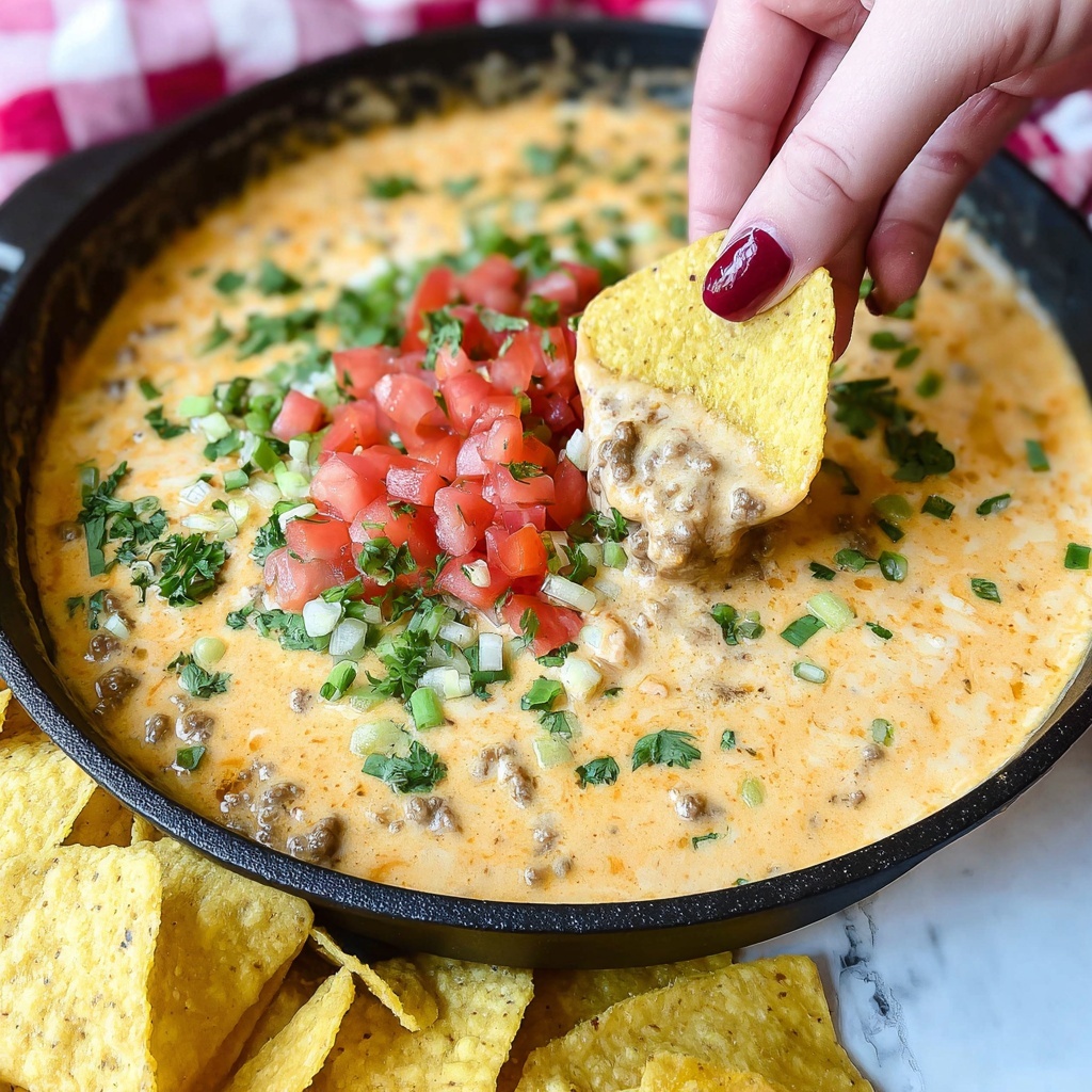Rotel Dip with Ground Beef and Velveeta Recipe - Recipe Image
