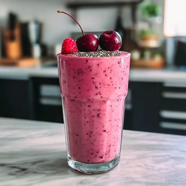 Delicious Cherry Smoothie for Quick Gut Health Boost Recipe