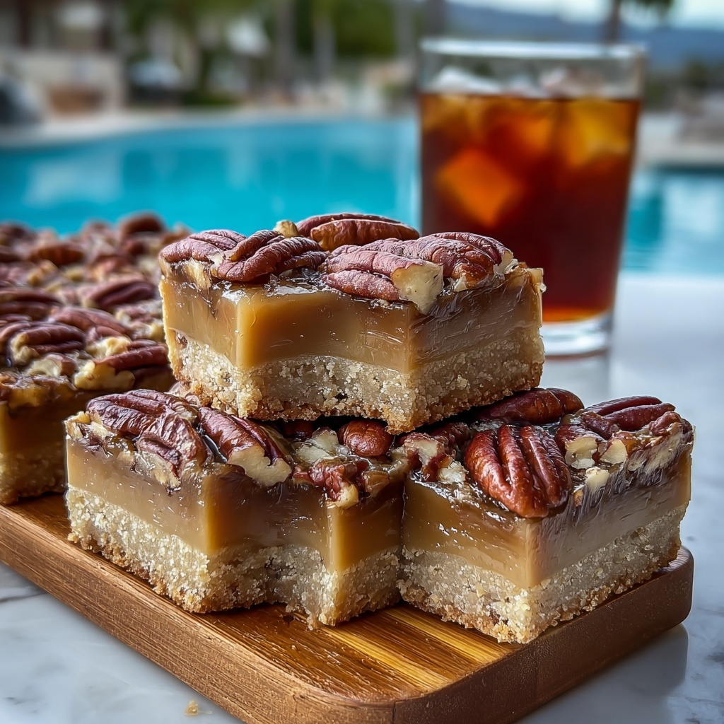 Lazy Girl Pecan Pie Bars Recipe - Recipe Image