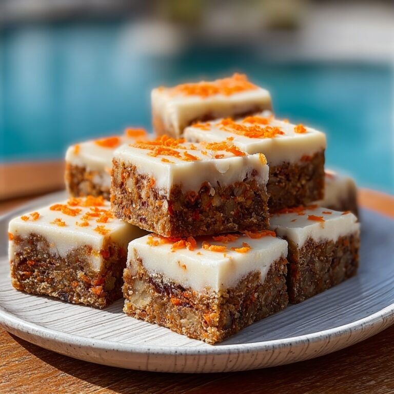 No Sugar Cottage Cheese Carrot Cake Bars Recipe