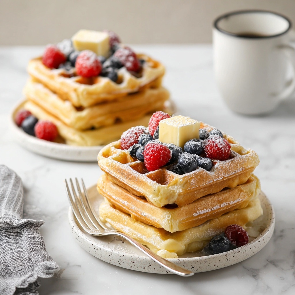 Sourdough Waffles Recipe - Recipe Image