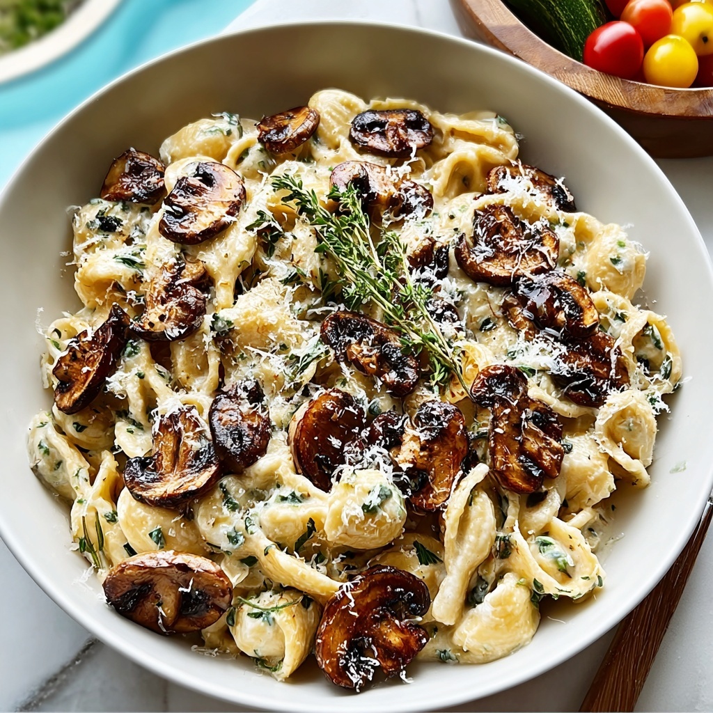 Cozy Mushroom Parmesan Pasta Recipe - Recipe Image