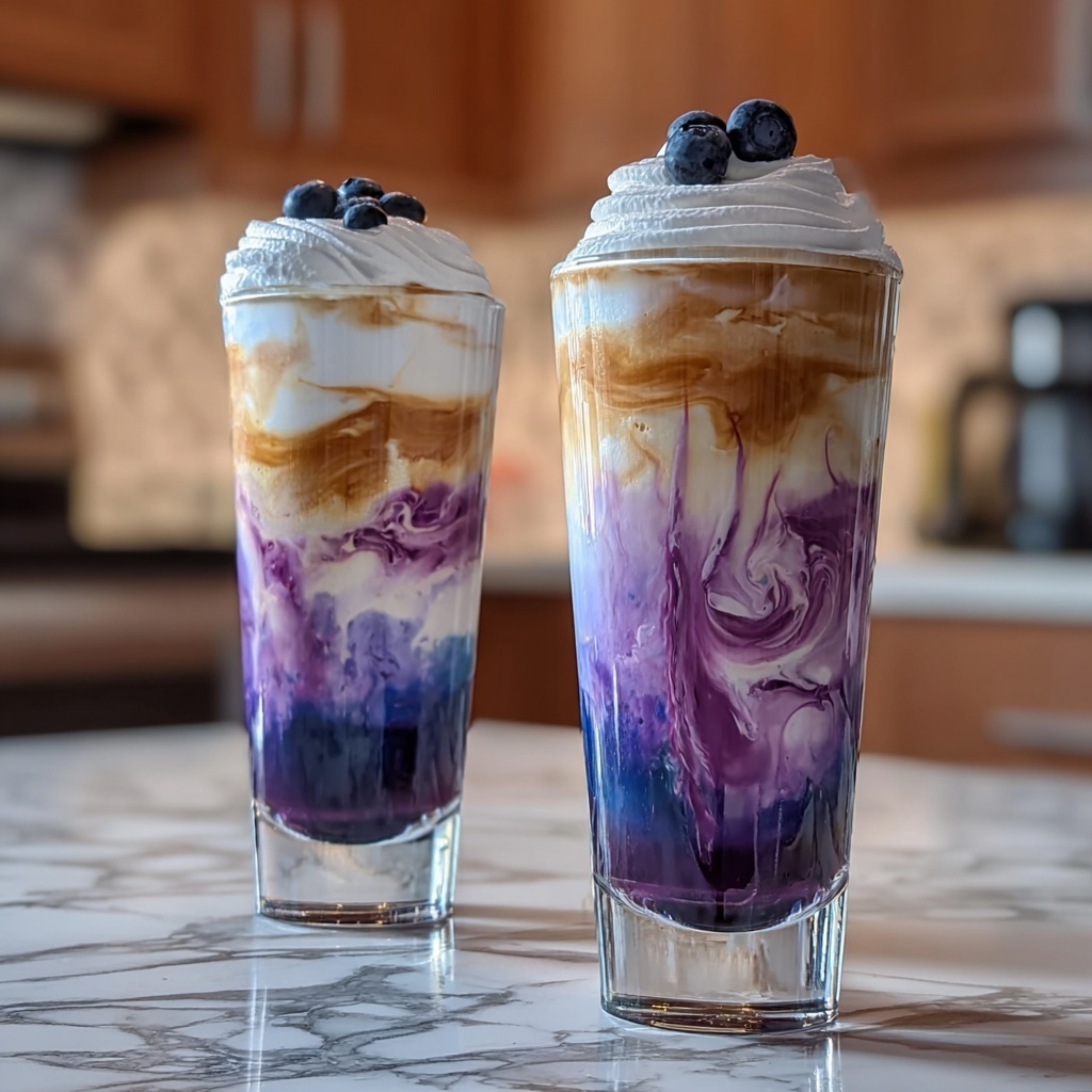 Blueberry Muffin Dirty Soda Recipe - Recipe Image