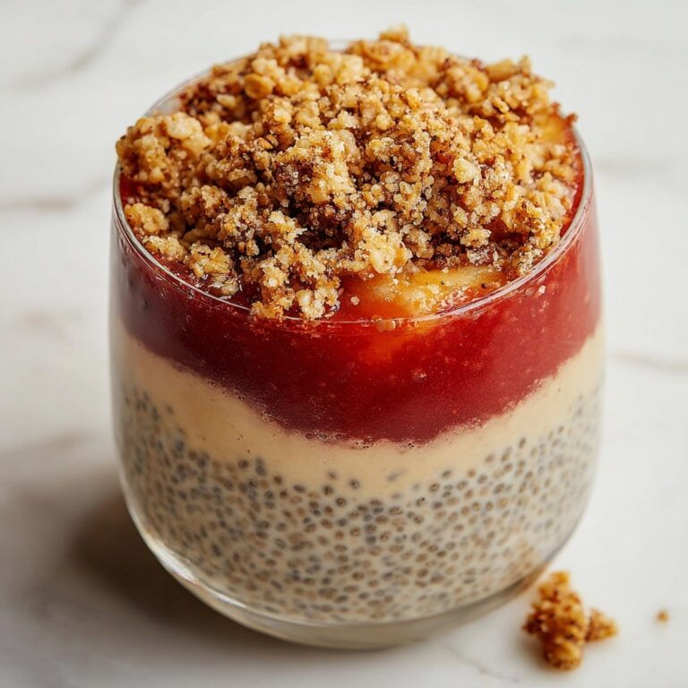 Peach Cobbler Chia Pudding Recipe