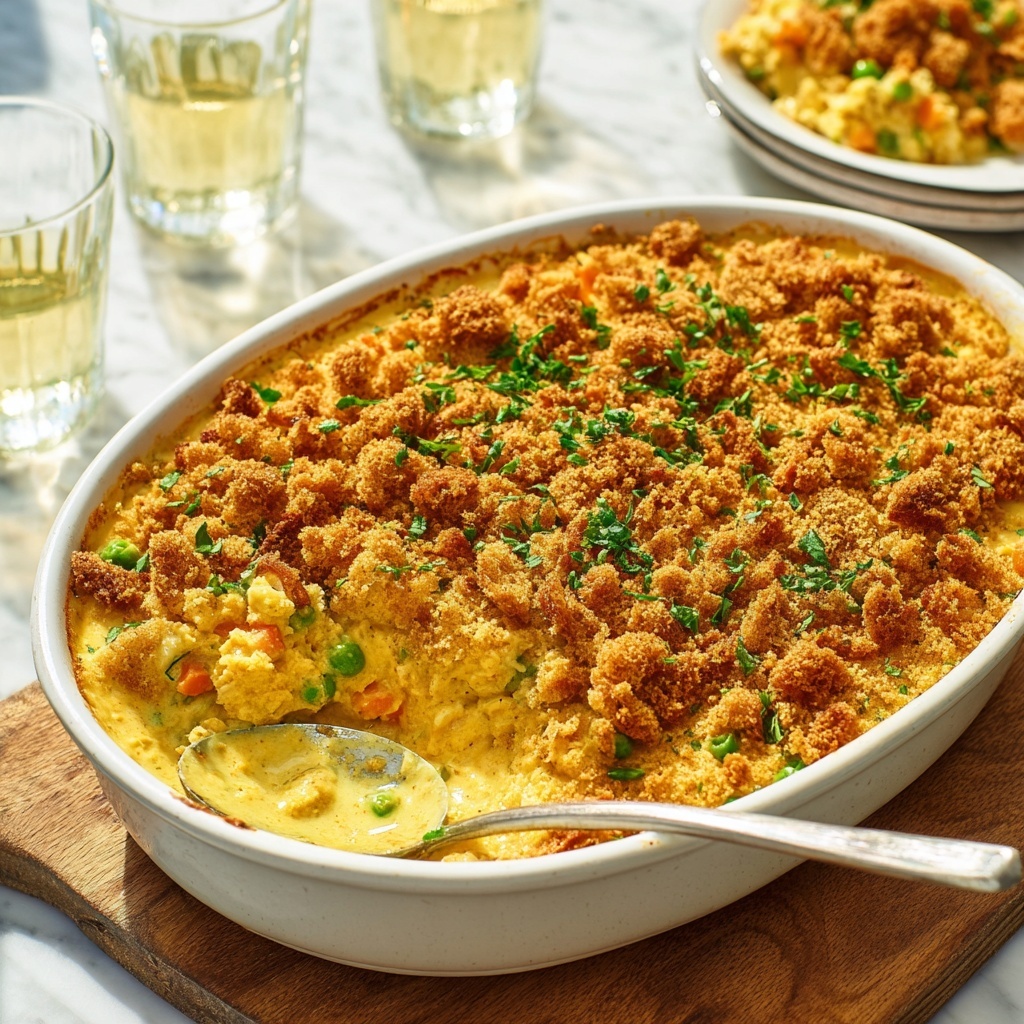 Mouthwatering Chicken and Stuffing Casserole Recipe - Recipe Image