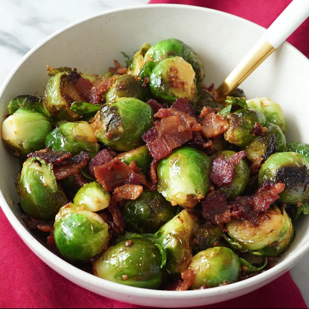 Caramelized Brussels Sprouts with Bacon Jam Recipe - Recipe Image
