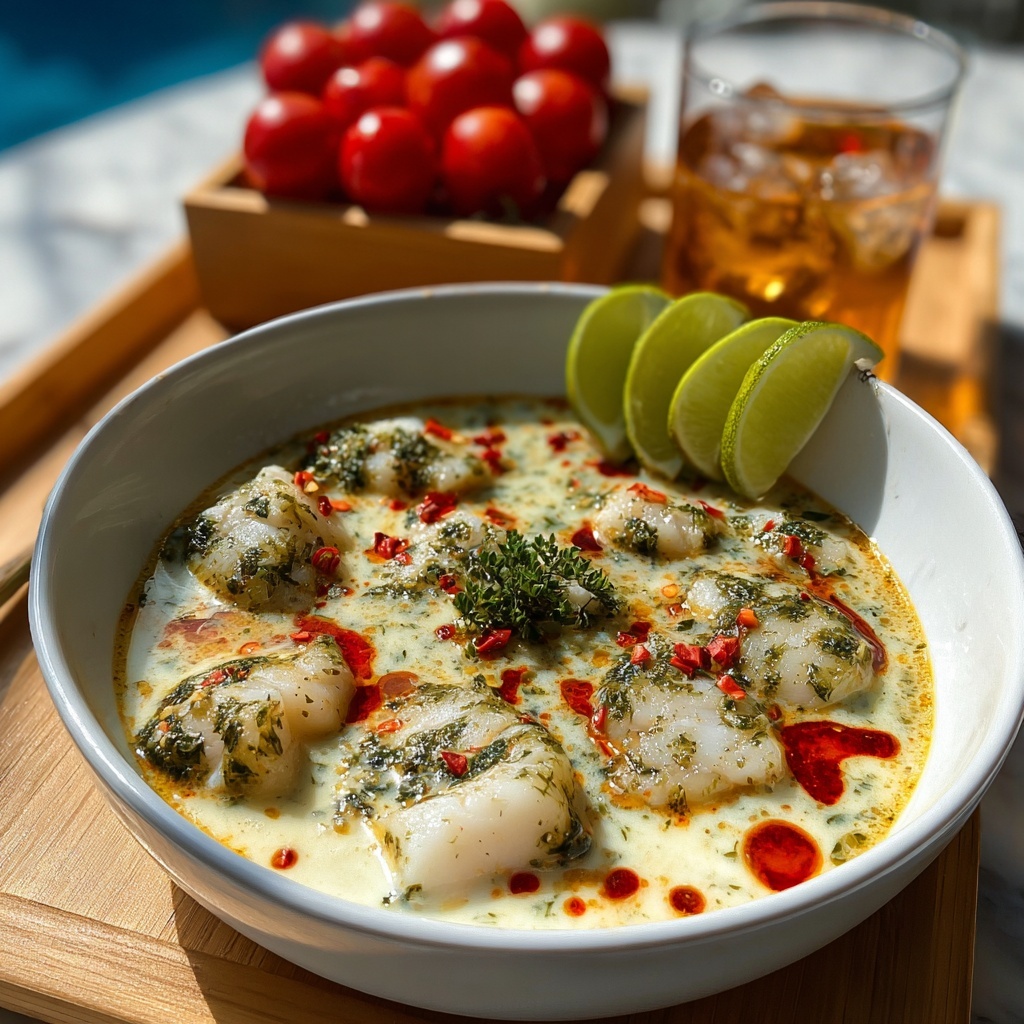 Creamy Coconut White Fish Stew Recipe - Recipe Image