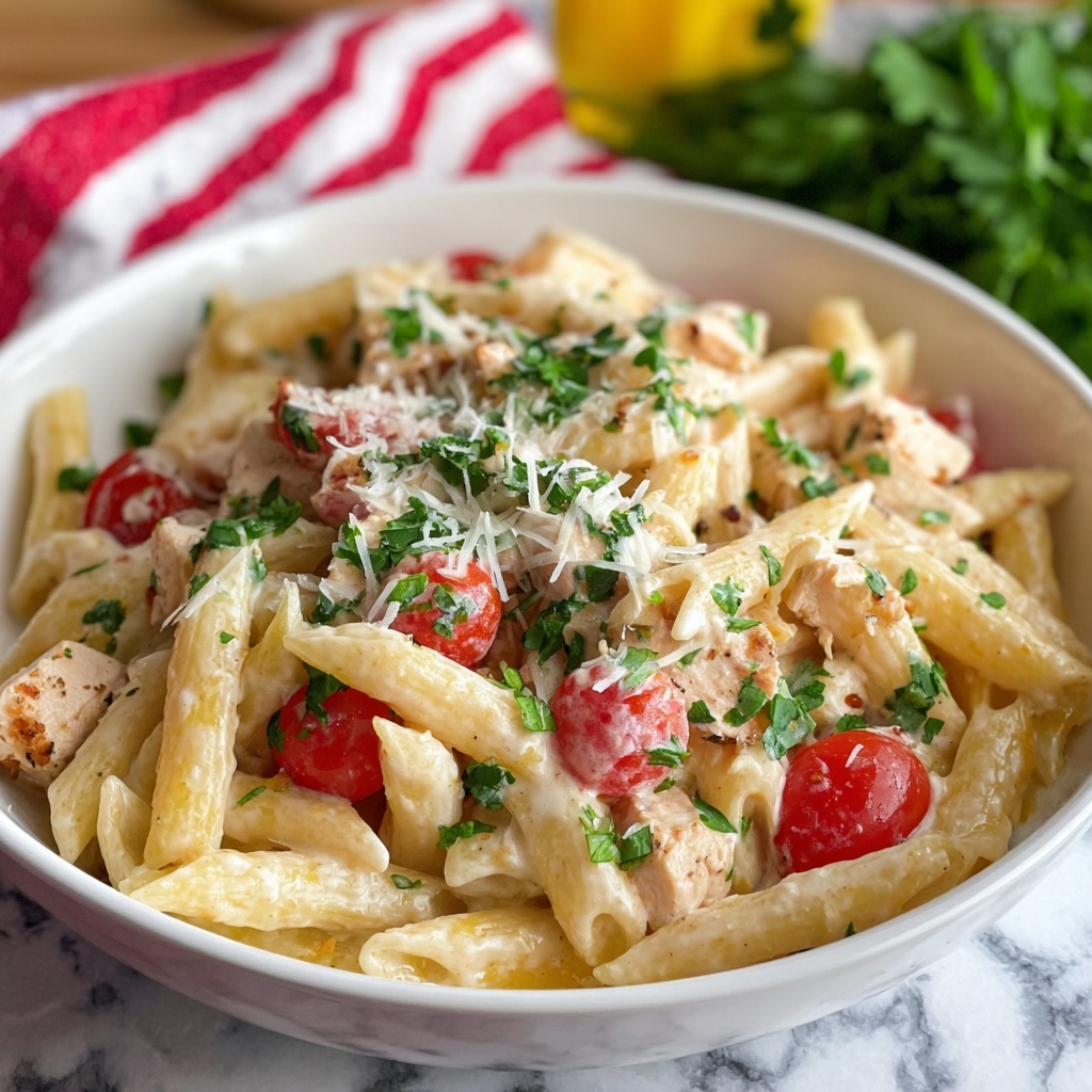 Baked Boursin Cajun Chicken Pasta Recipe - Recipe Image