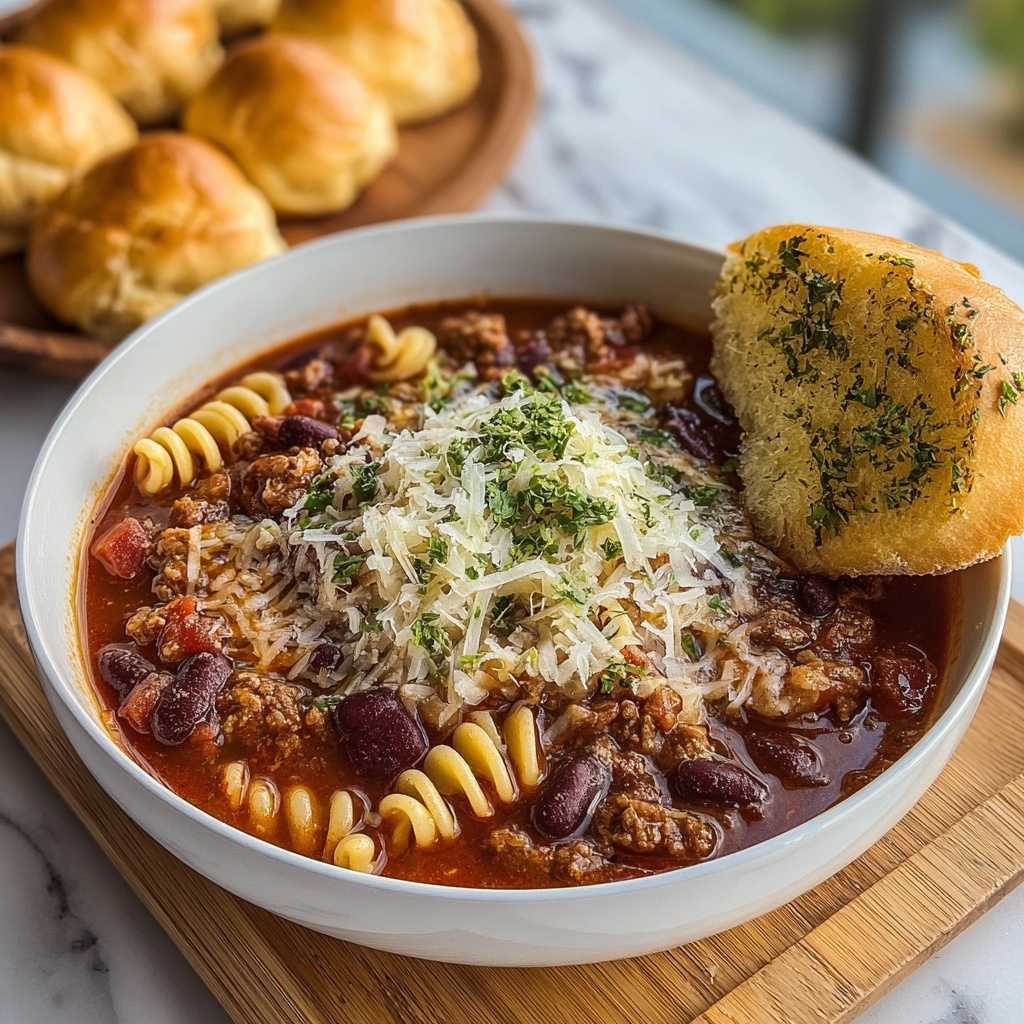 Crockpot Olive Garden Pasta Fagioli Recipe - Recipe Image