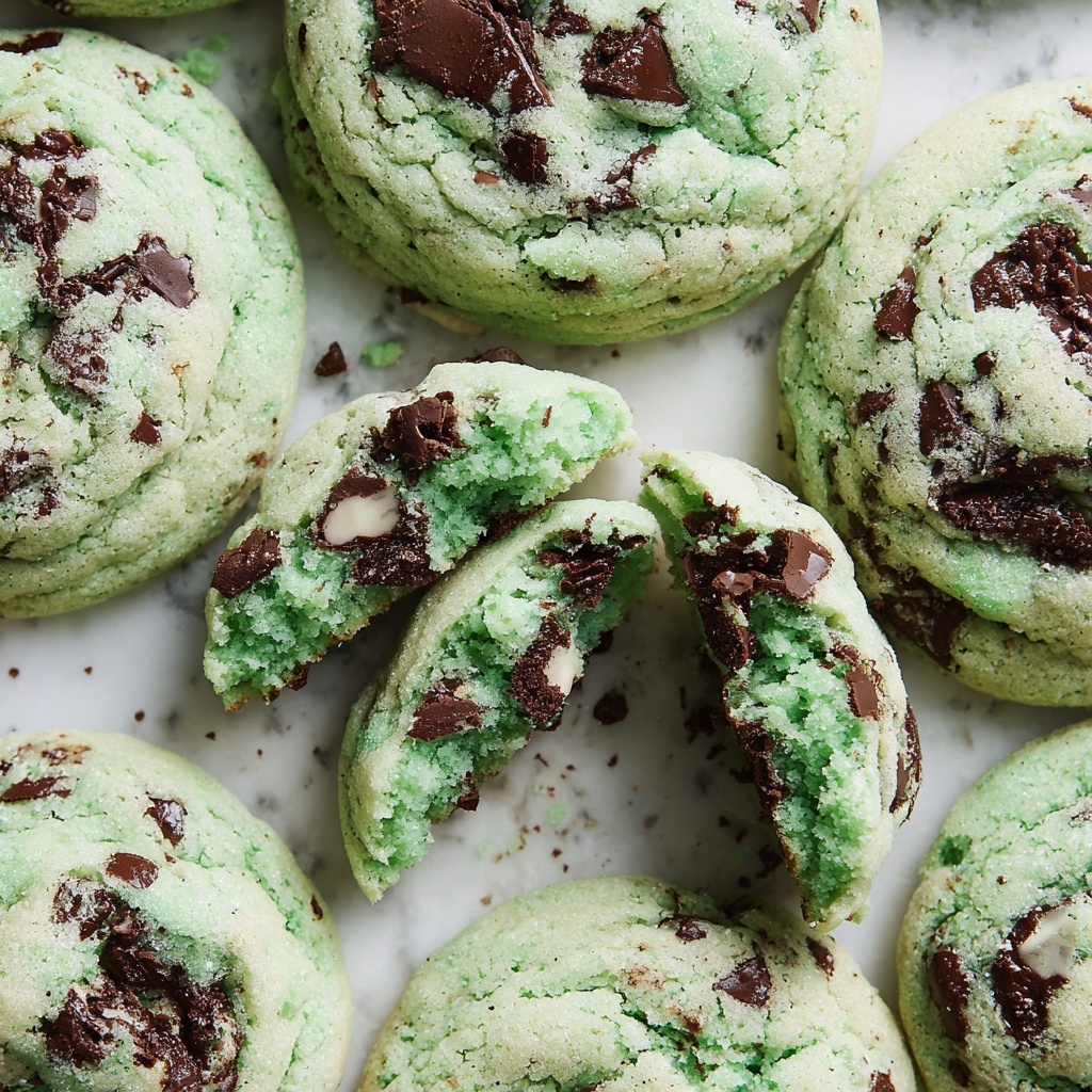 Mint Chocolate Chip Cookies Recipe - Recipe Image