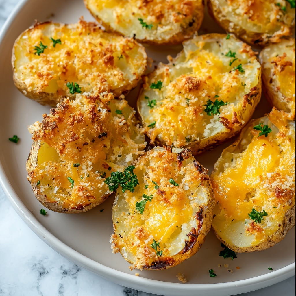 Crispy Parmesan Garlic Potatoes Recipe - Recipe Image