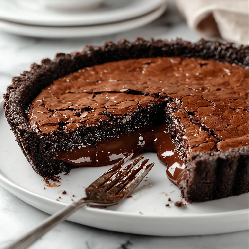 Gooey Brownie Pie Recipe - Recipe Image