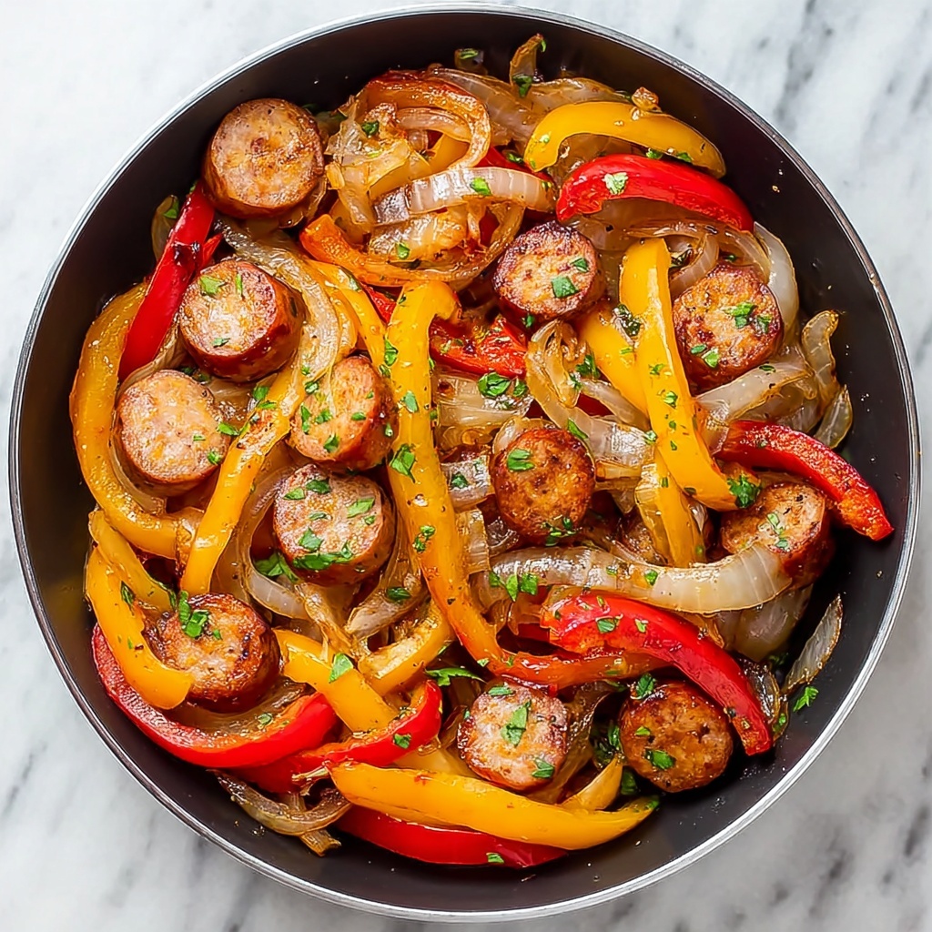 Sausage and Peppers Skillet Recipe - Recipe Image