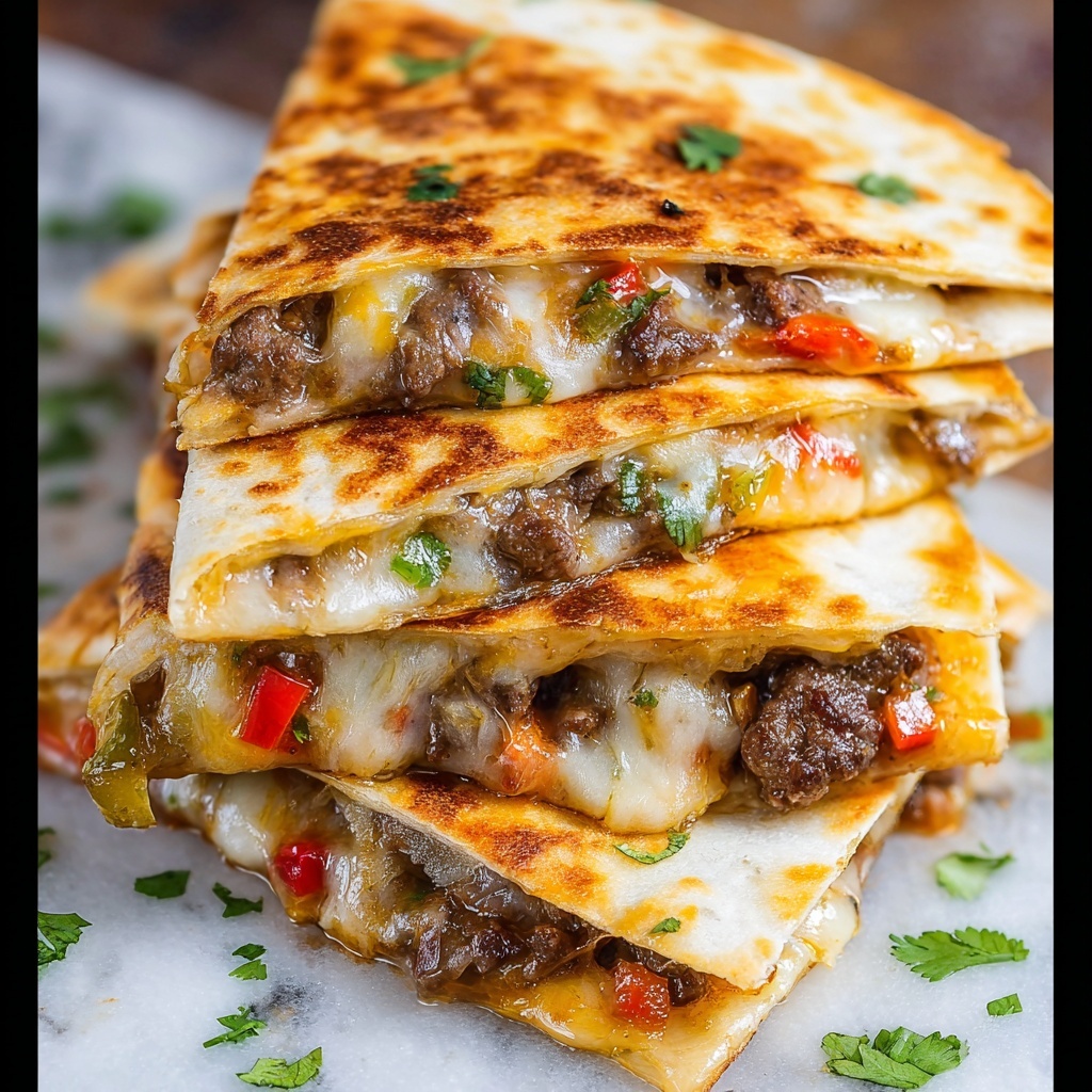 Philly Cheesesteak Quesadilla Recipe - Recipe Image