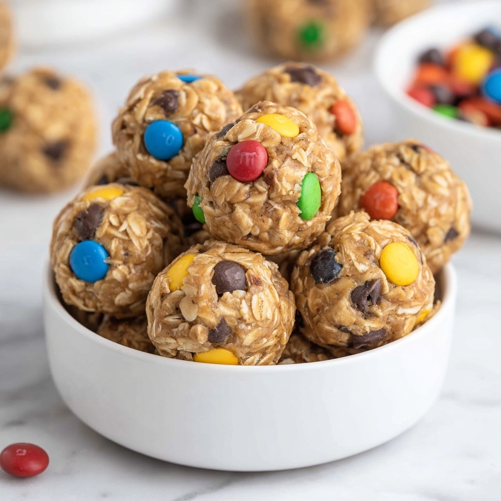 No Bake Monster Cookie Energy Bites Recipe - Recipe Image