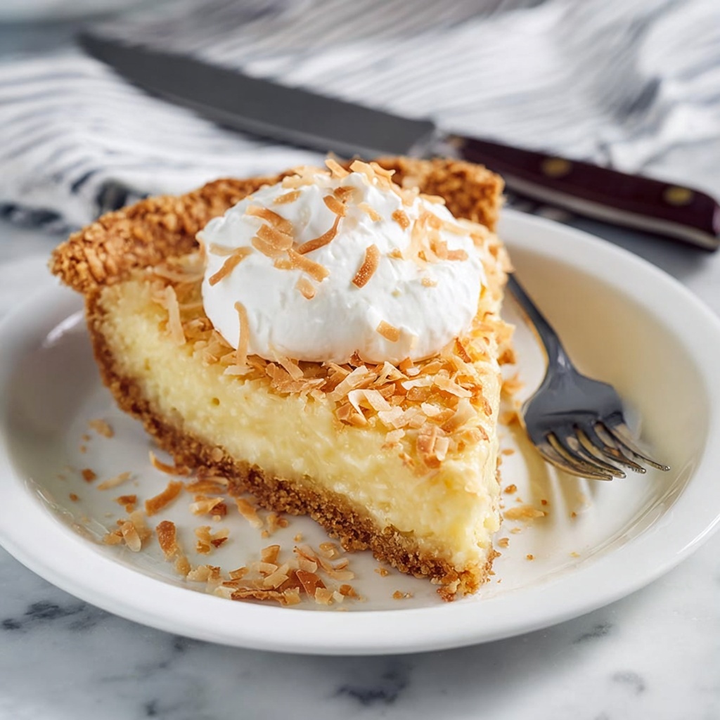 Coconut Custard Pie Recipe - Recipe Image