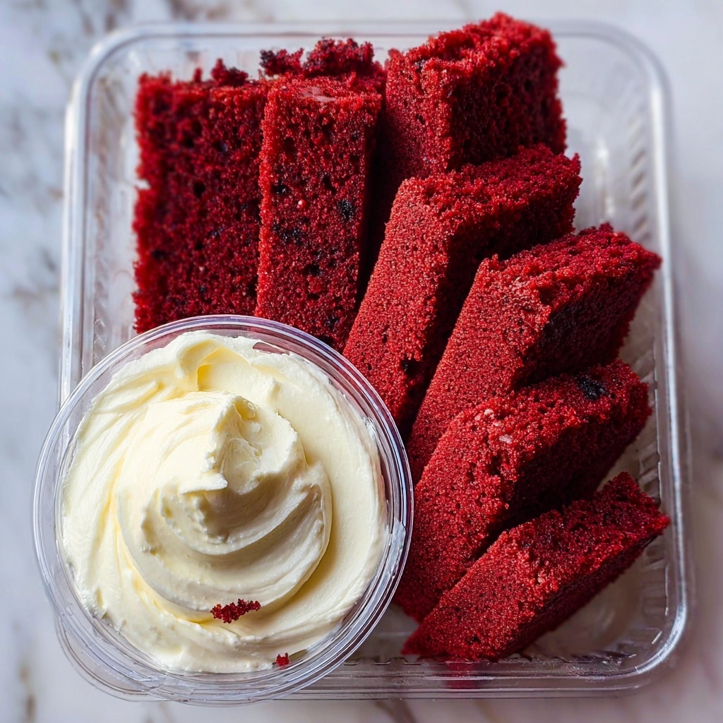 Homemade Red Velvet Brownie Dippers Recipe - Recipe Image