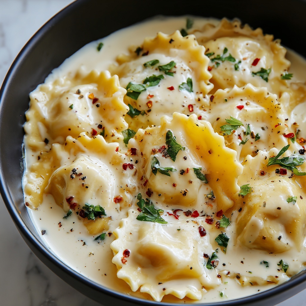 Creamy Crockpot Tortellini Recipe - Recipe Image