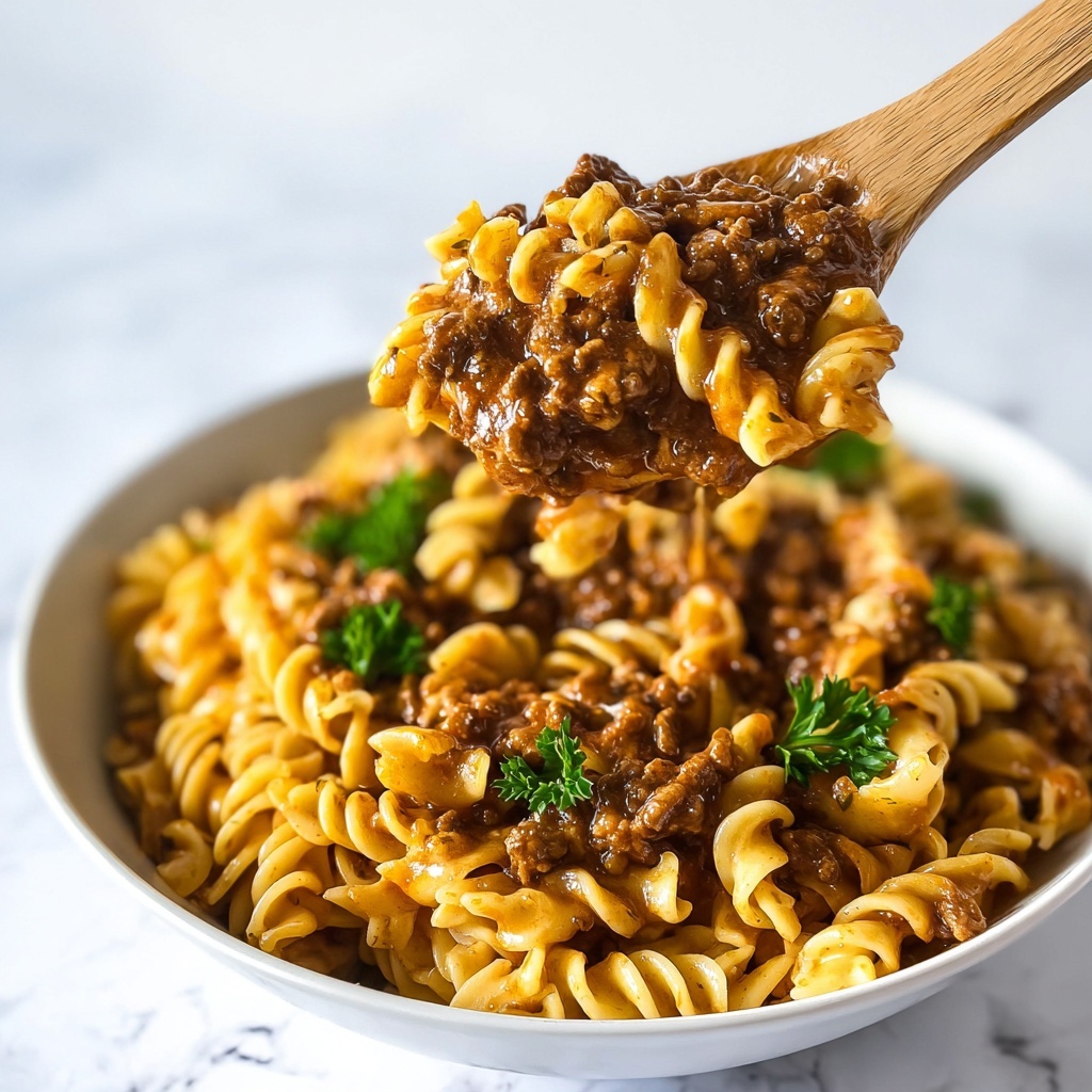 Quick & Easy Cheeseburger Casserole Recipe - Recipe Image