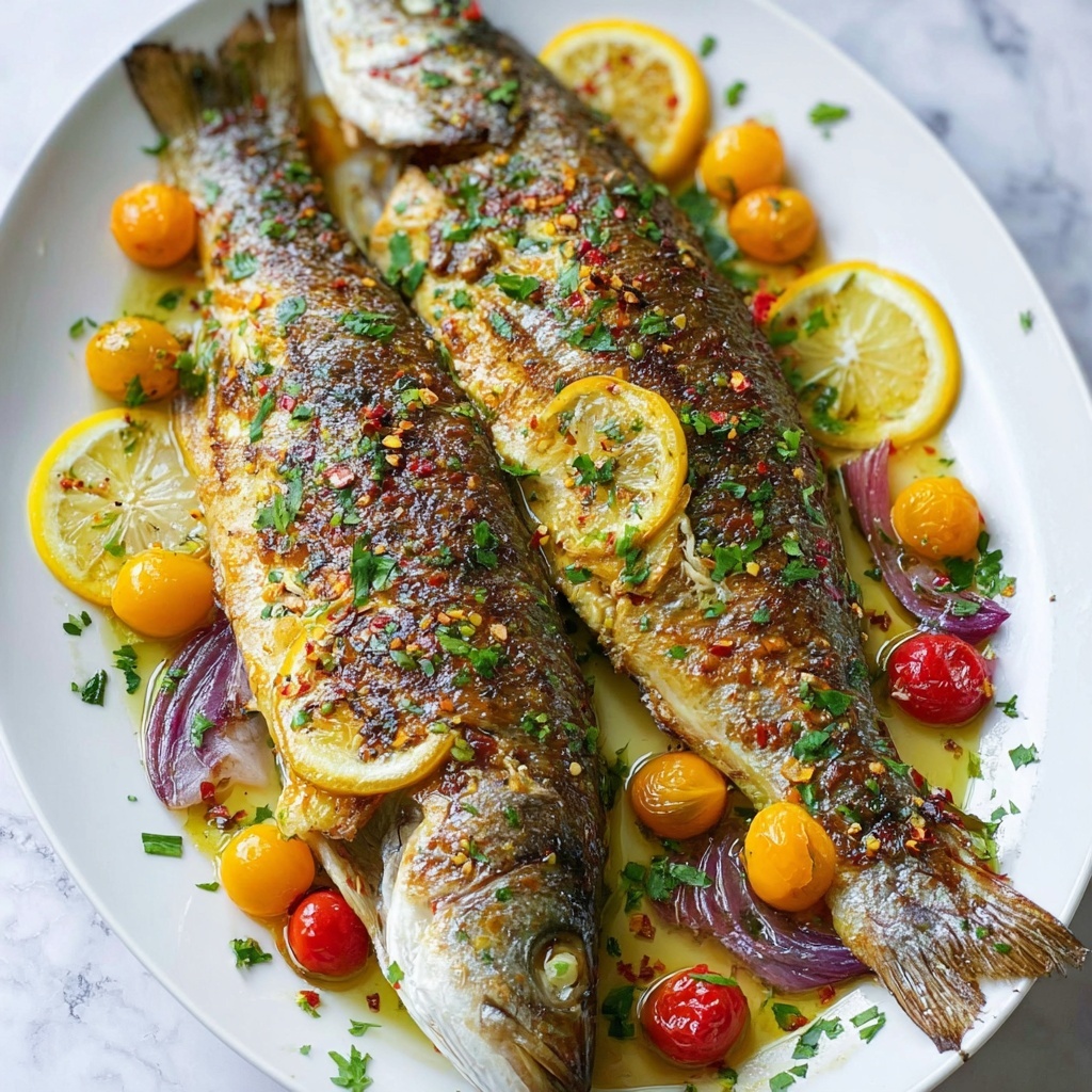 Easy Mediterranean Baked Mackerel Fish Recipe - Recipe Image