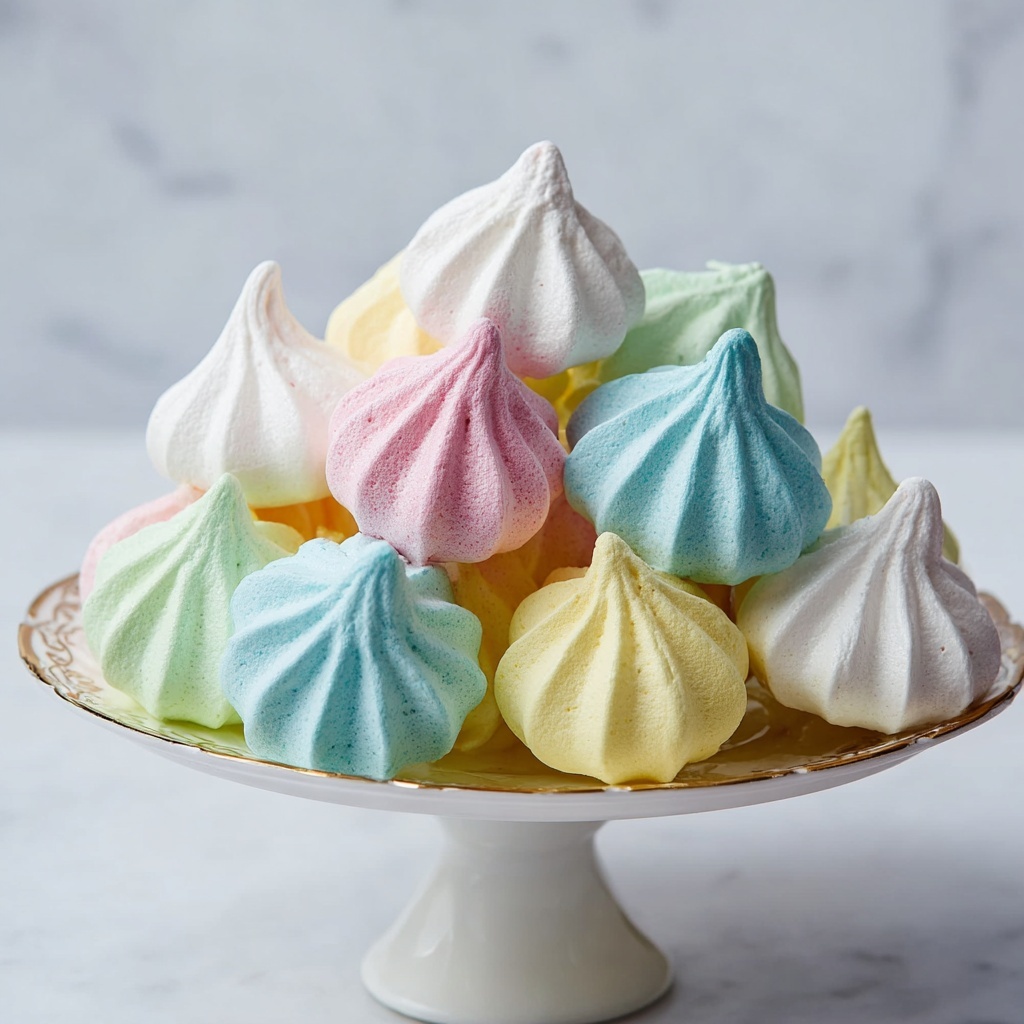 Pastel Meringue Cookies Recipe - Recipe Image