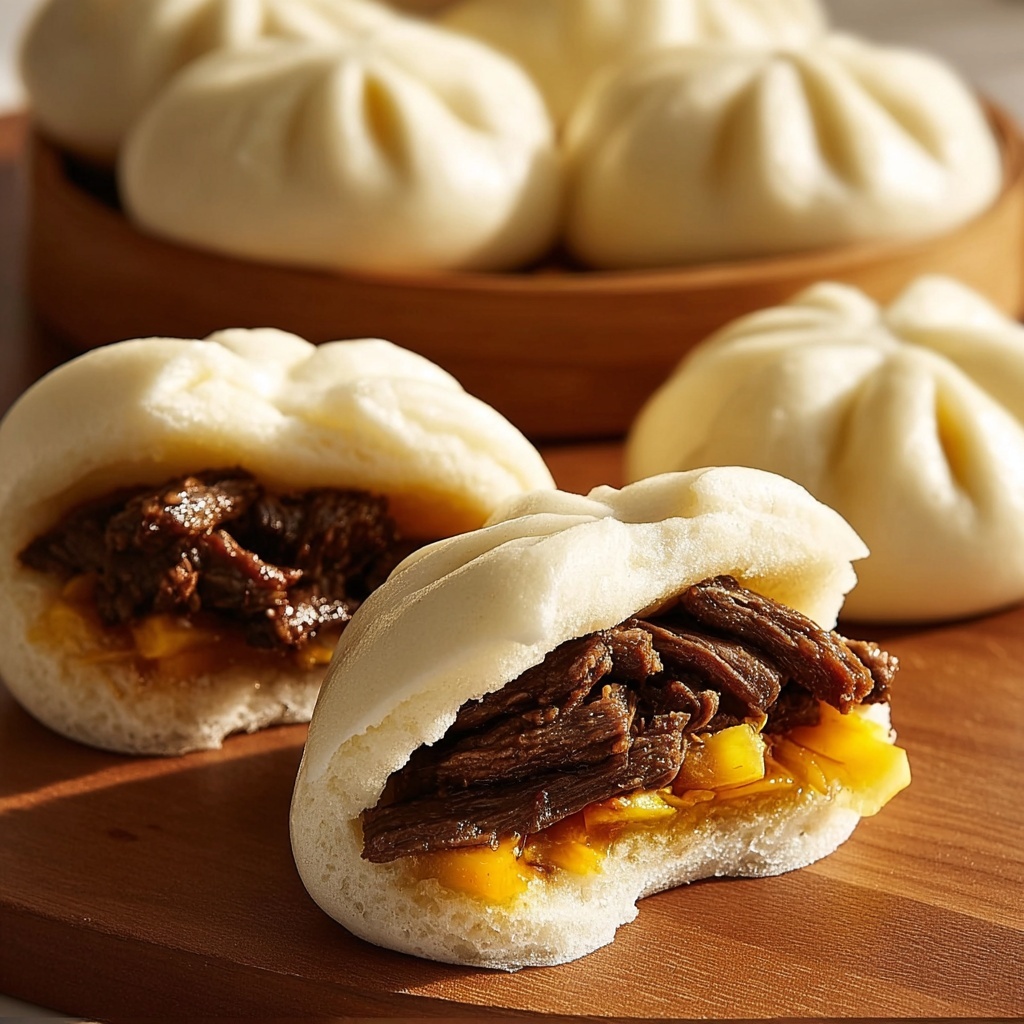 Siopao (Steamed Bun) with Pork or Chicken Filling Recipe - Recipe Image