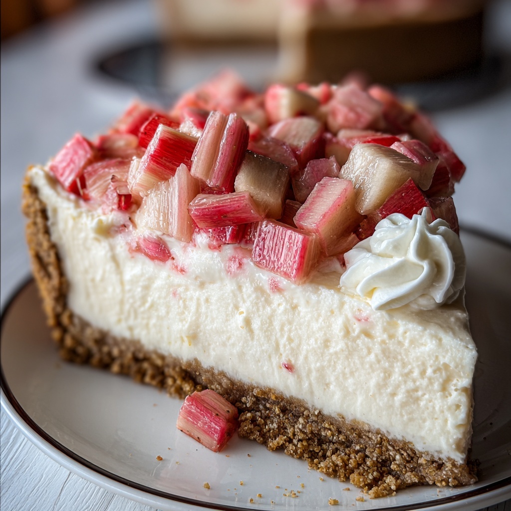 Rhubarb Cheesecake Recipe - Recipe Image