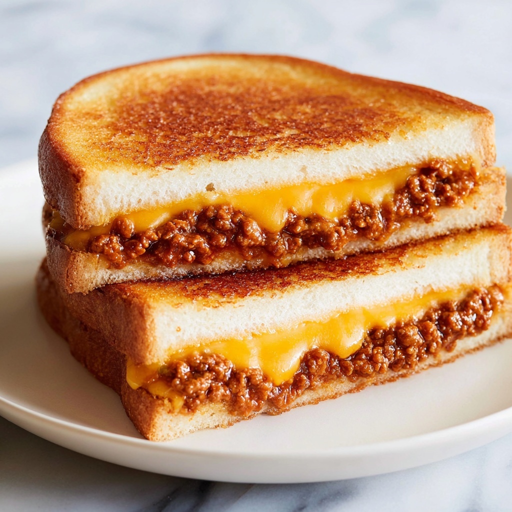 Sloppy Joe Grilled Cheese Recipe - Recipe Image
