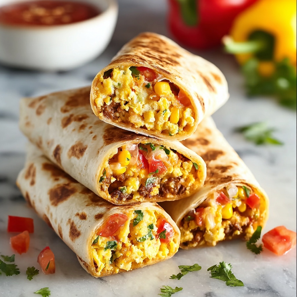 Delicious Freezer Breakfast Burritos for Busy Mornings Recipe - Recipe Image