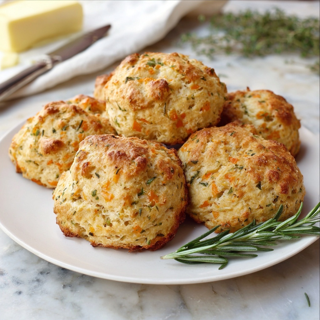 Stuffing Biscuits with Fresh Herbs and Vegetables Recipe - Recipe Image