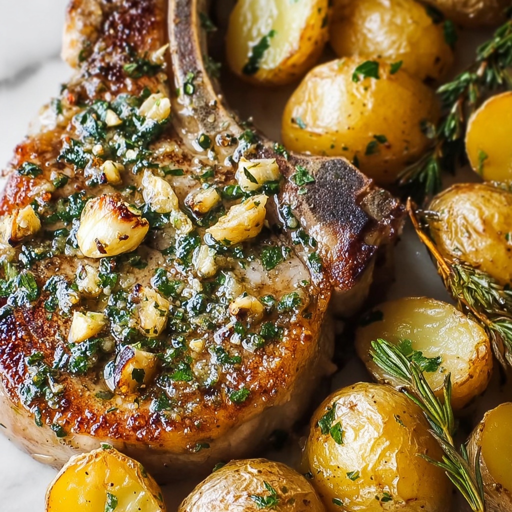 Savory Garlic Pork Chops with Potatoes for Cozy Nights Recipe - Recipe Image