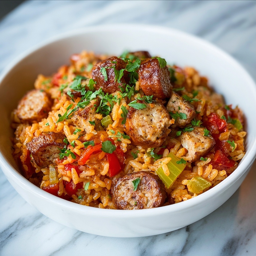 Creamy Cajun Chicken and Sausage Jambalaya Recipe - Recipe Image