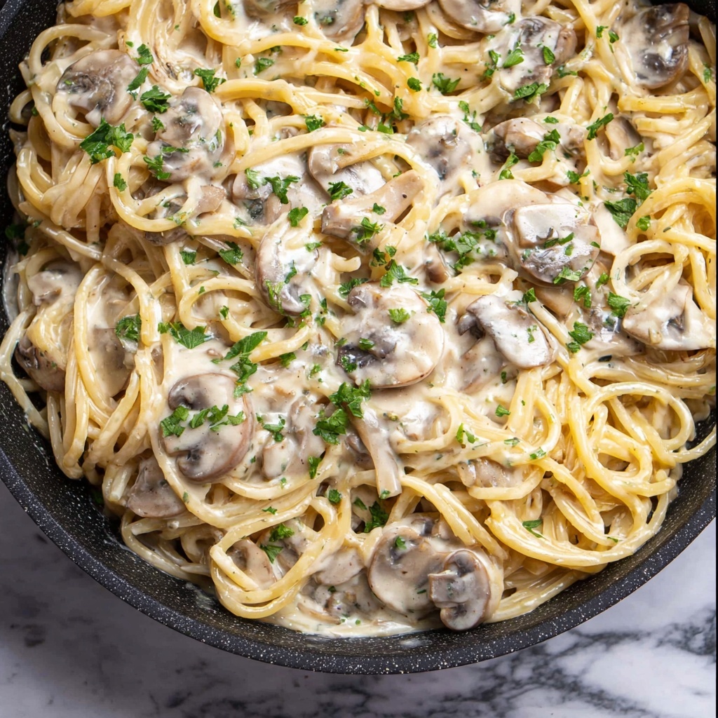 Creamy Mushroom Pasta Recipe - Recipe Image