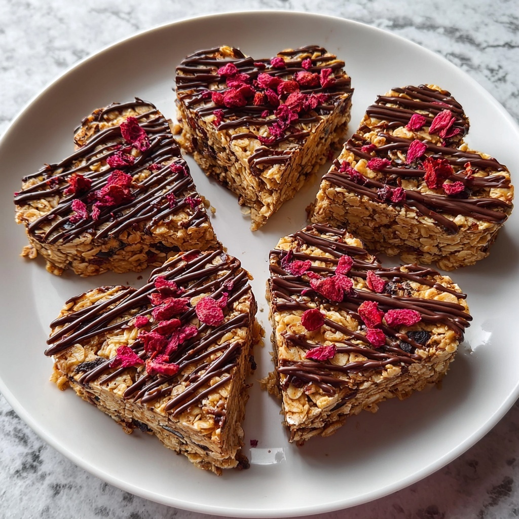 Crunchy Granola Heart Bars Recipe - Recipe Image
