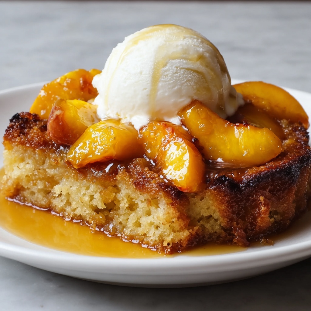 Peach Cobbler French Toast Bake: Golden, Creamy Bliss! Recipe - Recipe Image