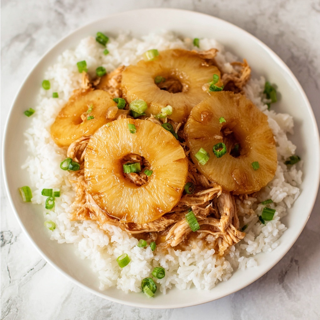 4-Ingredient Slow Cooker Chicken & Cream Cheese with Pineapple Rings Recipe - Recipe Image