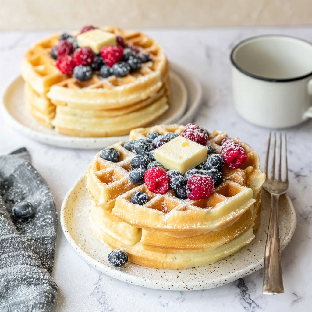 Sourdough Waffles Recipe - Recipe Image