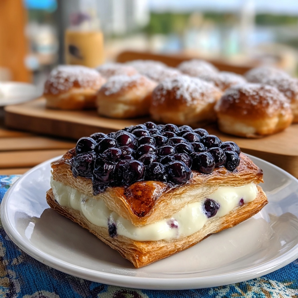 Decadent Blueberry Cream Cheese Danish Recipe - Recipe Image
