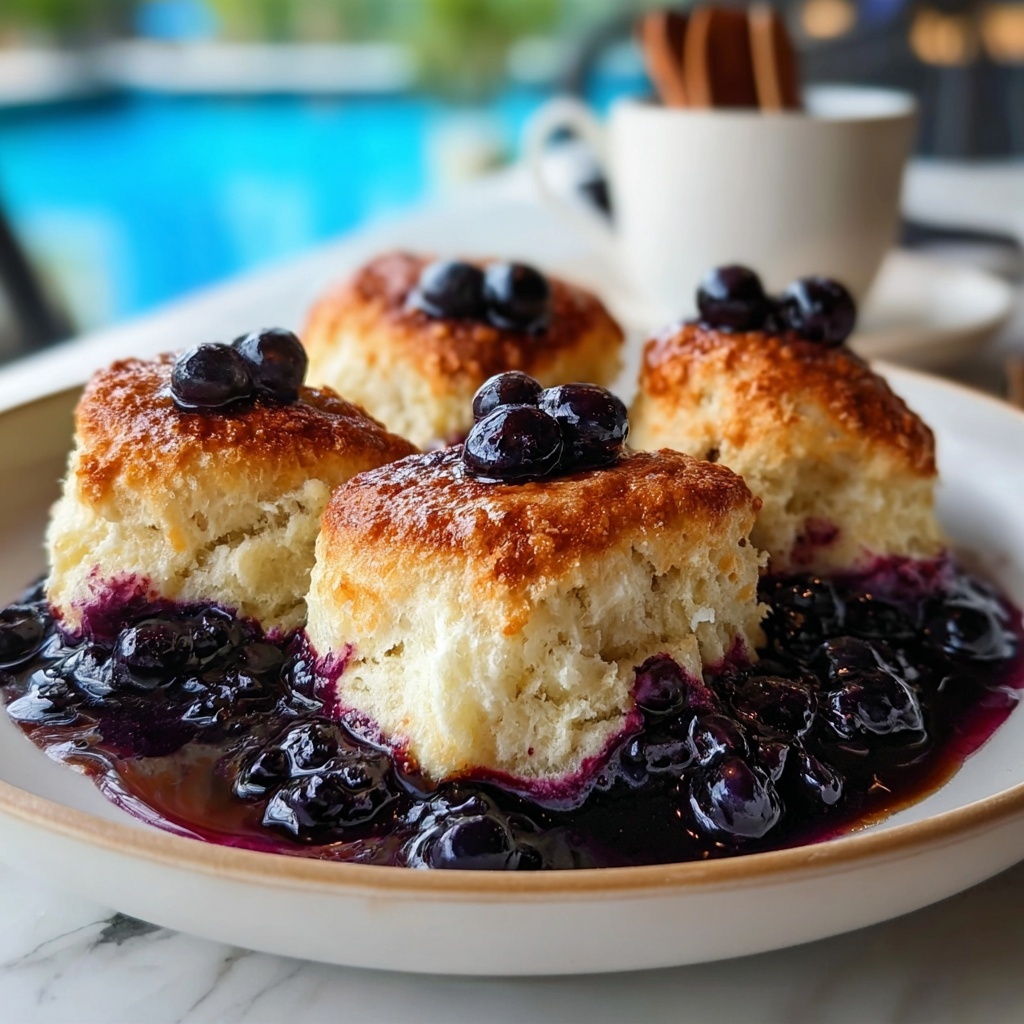 Delicious Blueberry Butter Swim Biscuits Recipe - Recipe Image