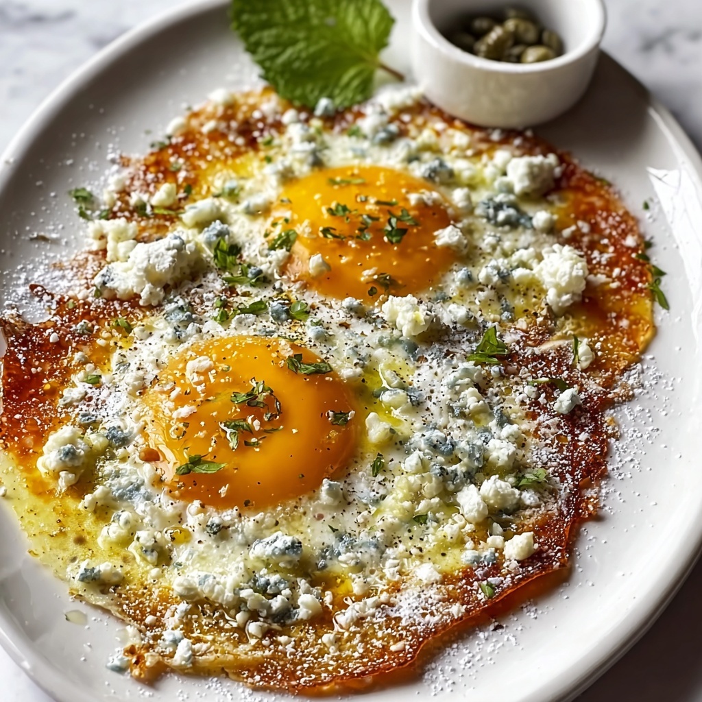 Crispy Feta Fried Eggs Recipe - Recipe Image