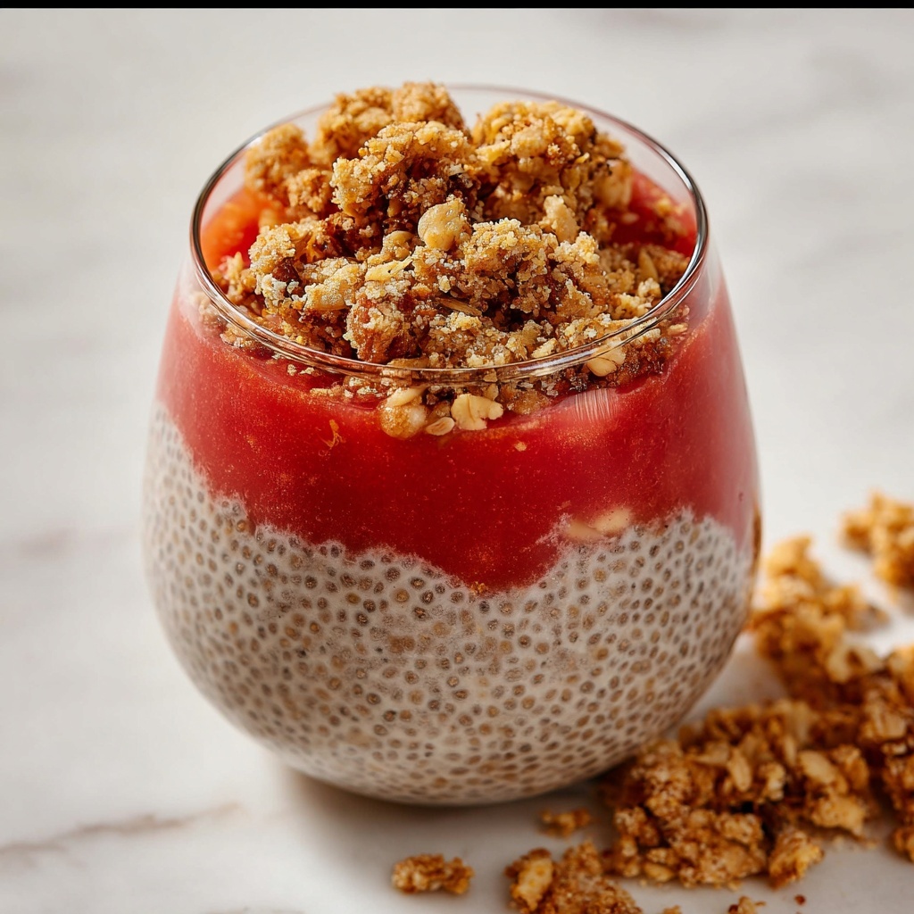 Peach Cobbler Chia Pudding Recipe - Recipe Image
