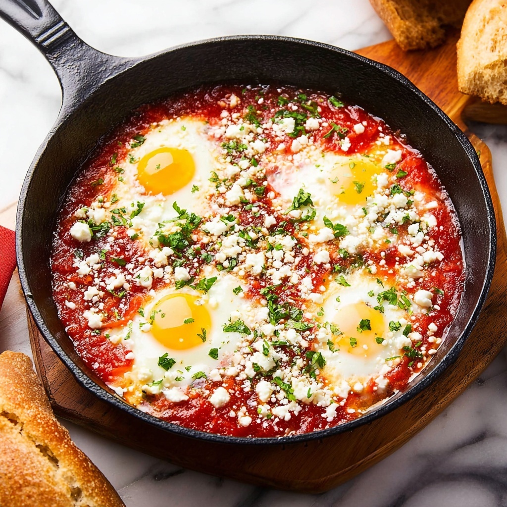 Shakshuka with Chickpeas and Feta Recipe - Recipe Image