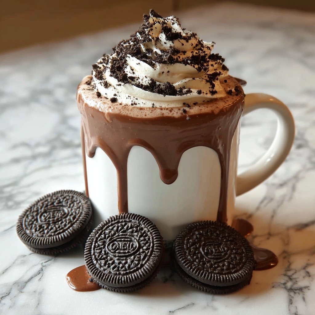 Decadent Oreo Hot Chocolate Recipe for Cozy Nights In Recipe - Recipe Image