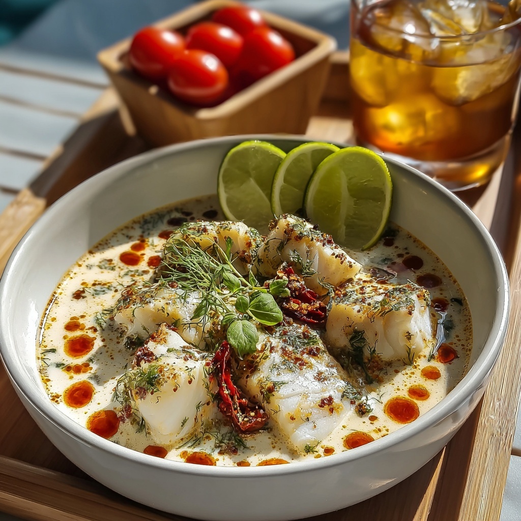 Creamy Coconut White Fish Stew Recipe - Recipe Image