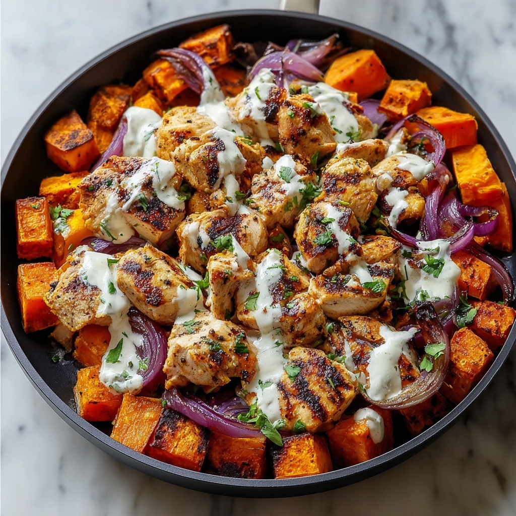 BBQ Chicken Sweet Potato Skillet – Your Easy One-Pan Dinner Delight Recipe - Recipe Image