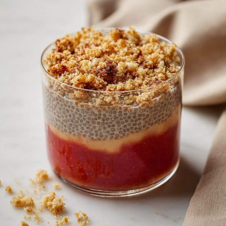 Peach Cobbler Chia Pudding Recipe